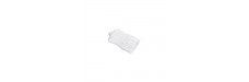 3909 - PLUG FEMEA C/ 2 PINOS BRANCO PLUZIE